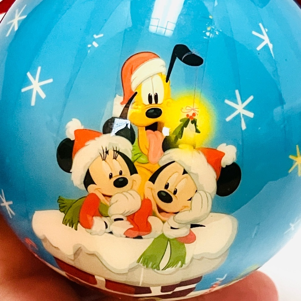 Disney Mickey Mouse & Friends Christmas Ball Ornament No Box Read - Picture 4 of 8
